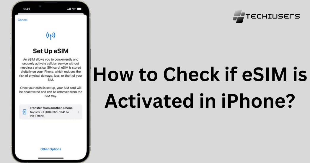 How to Check if eSIM is Activated in iPhone?
